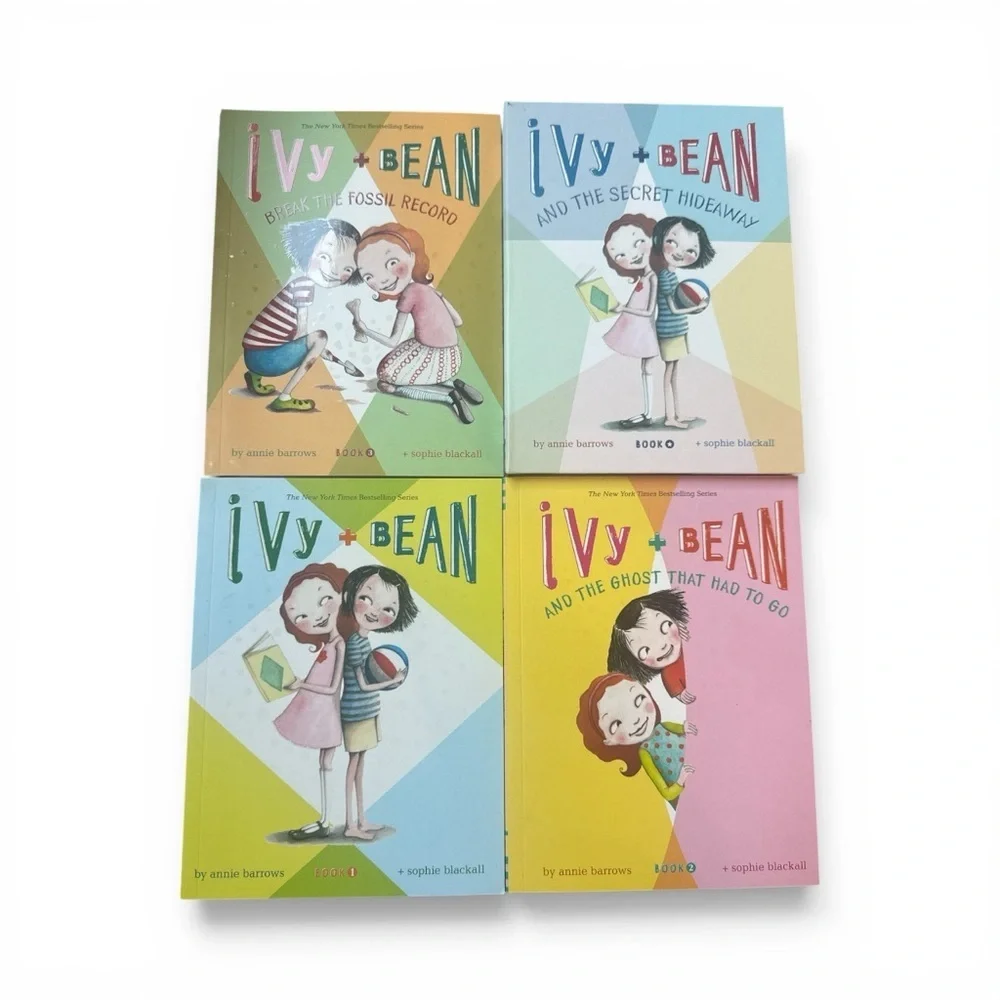 Ivy + Bean Secret Treasure Box - Kids Book Set (Yellow, Blue, Green) Books